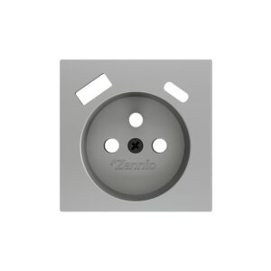 ZS55. Placca per presa francese con USB C e A 55x55 mm - Arg