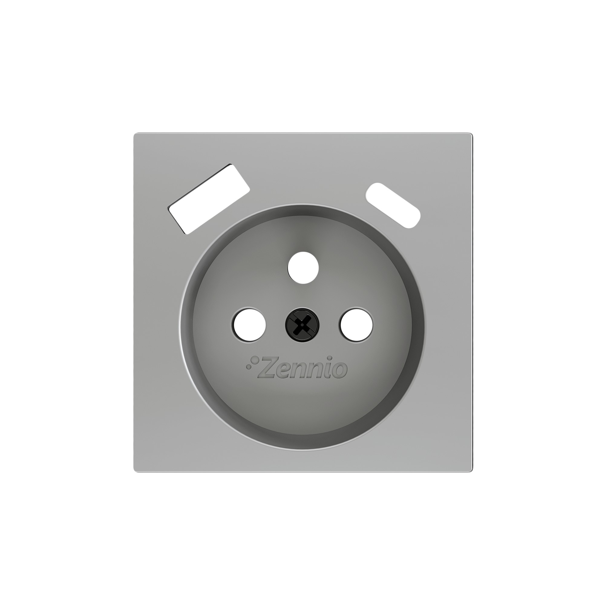 ZS55. Placca per presa francese con USB C e A 55x55 mm - Arg
