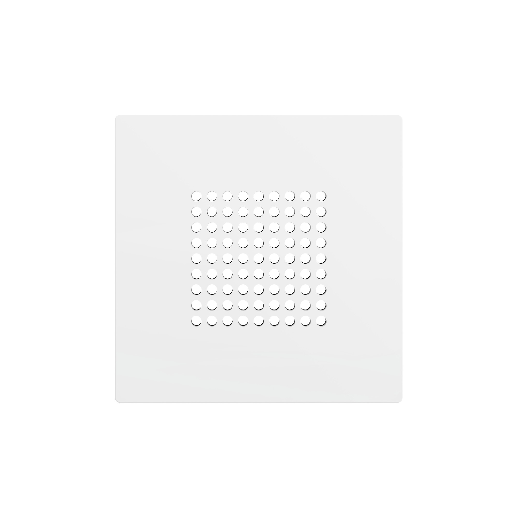 ZS55. RingBOX - Coperchio per campanello KNX 55x55 mm - Bian