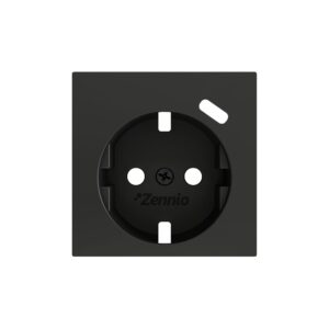 ZS55. Placca per presa Schuko con USB C 55x55 mm - Antracite