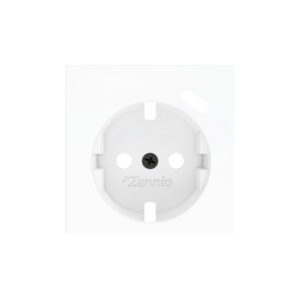 ZS55. Placca per presa Schuko con USB C 55x55 mm - Bianco op
