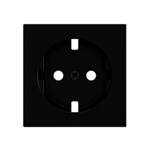 ZS55. Placca per presa Schuko senza viti 55x55 mm - Antracit
