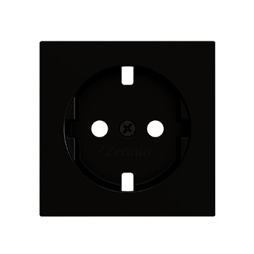 ZS55. Placca per presa Schuko senza viti 55x55 mm - Antracit