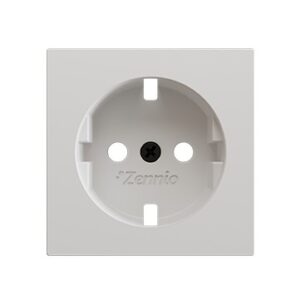 ZS55. Placca per presa Schuko senza viti 55x55 mm - Bianco o