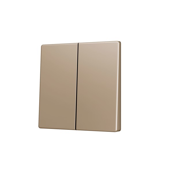 ZS55. Tasto doppio per pulsante Soft KNX 55x55 mm. Comando g