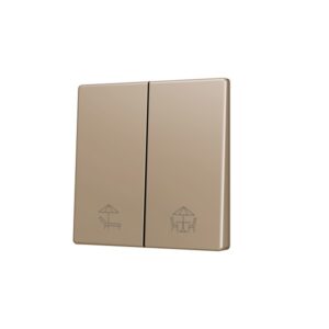 ZS55. Tasto doppio per pulsante Soft KNX 55x55 mm. Comando g
