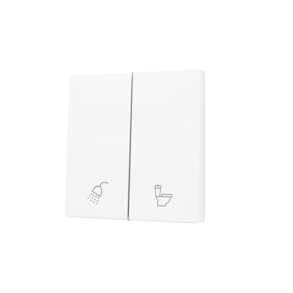 ZS55. Tasto doppio per pulsante Soft KNX 55x55 mm. Comando g