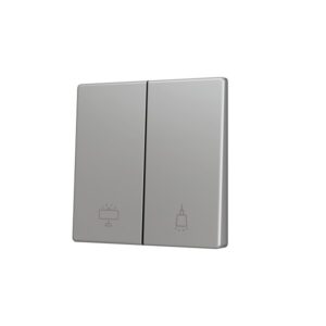 ZS55. Tasto doppio per pulsante Soft KNX 55x55 mm. Comando g