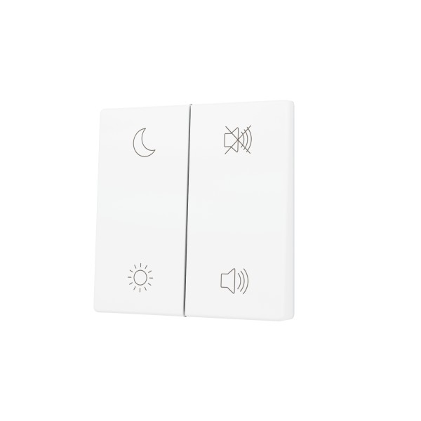 ZS55. Tasto doppio per pulsante Soft KNX 55x55 mm. Comando s