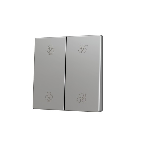 ZS55. Tasto doppio per pulsante Soft KNX 55x55 mm. Comando s