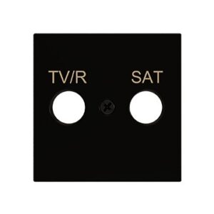 ZS55. Placca copri-inserto TV-R/SAT 55x55 mm - Antracite
