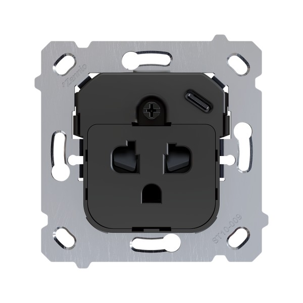 ZS55/ZS70. Inserto presa euro-americana con USB C - collegam