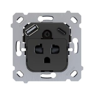ZS55/ZS70. Inserto presa euro-americana con USB C e A - coll
