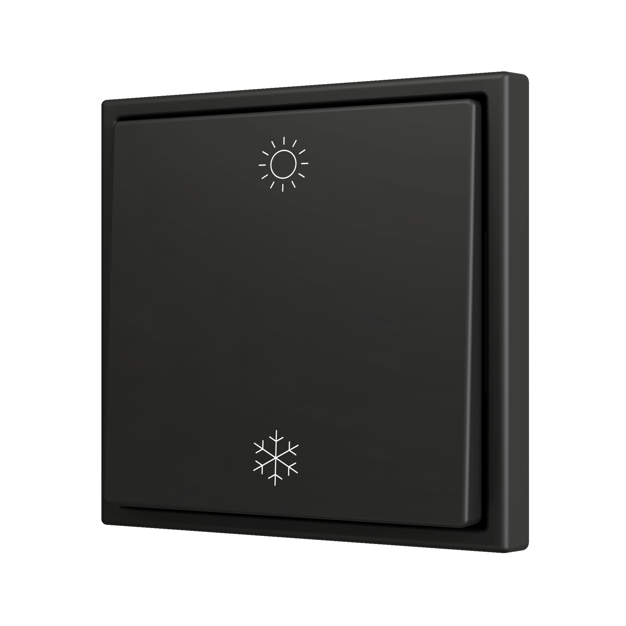 ZS70. Pulsante Soft singolo per 2 ingressi binari 70x70 mm -