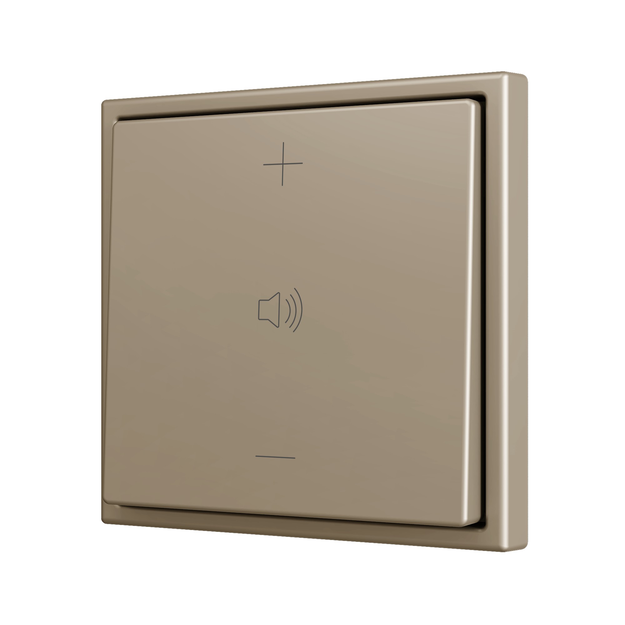 ZS70. Pulsante Soft singolo per 2 ingressi binari 70x70 mm -