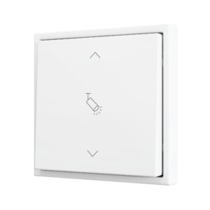 ZS70. Pulsante Soft singolo per 2 ingressi binari 70x70 mm -