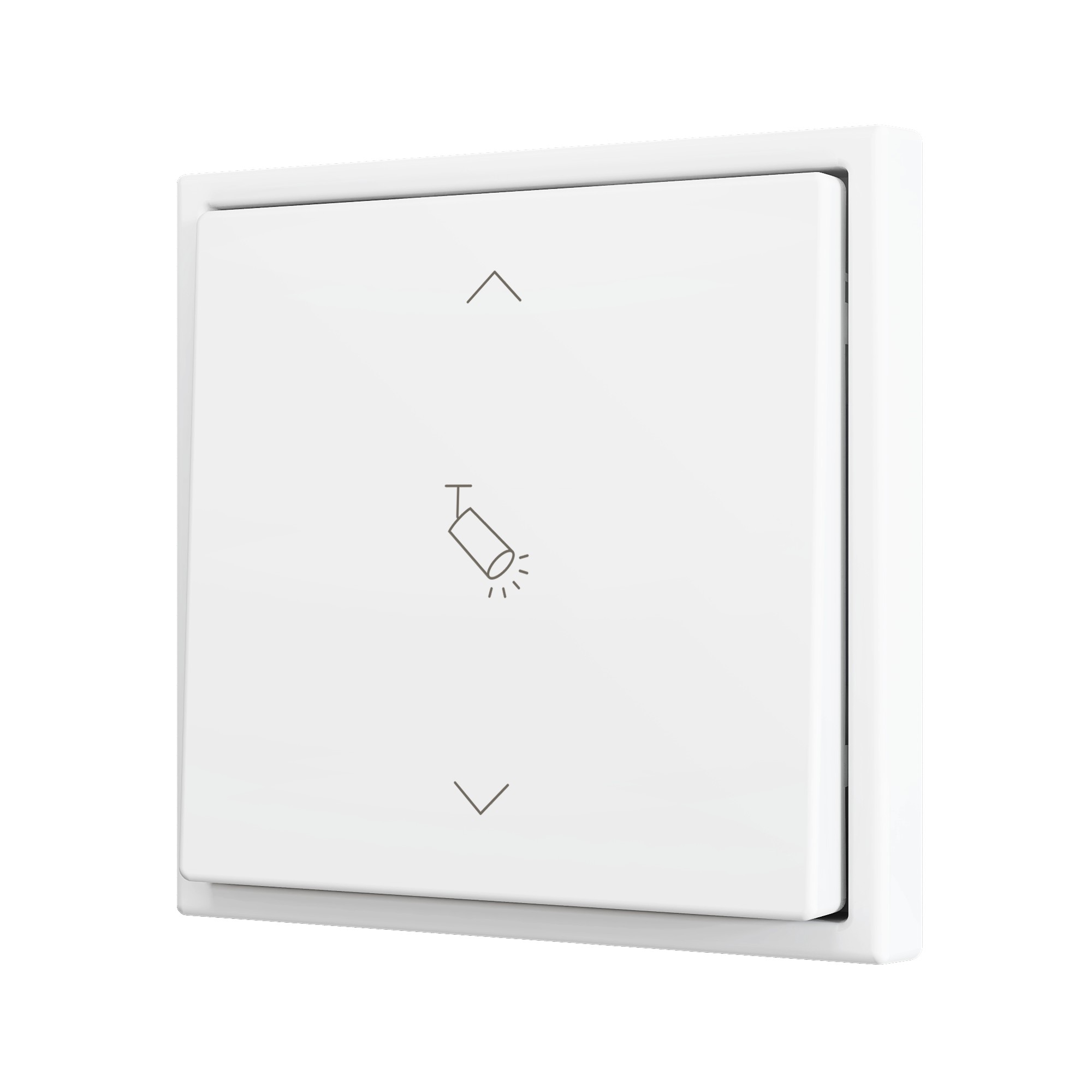 ZS70. Pulsante Soft singolo per 2 ingressi binari 70x70 mm -