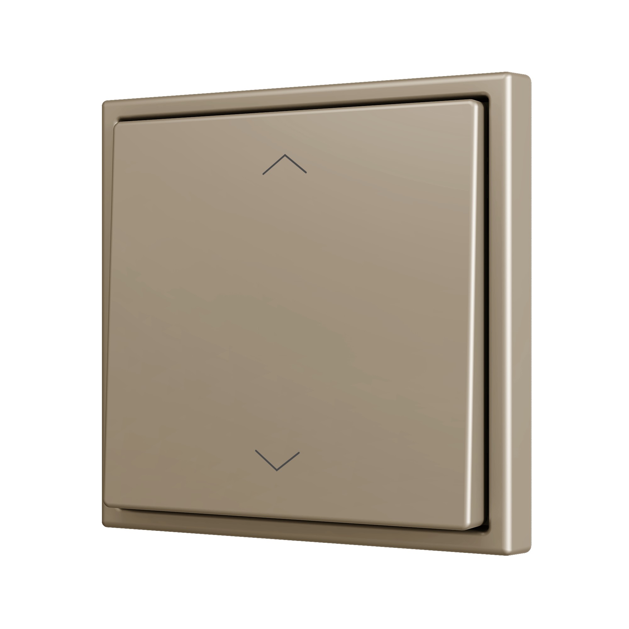 ZS70. Pulsante Soft singolo per 2 ingressi binari 70x70 mm -
