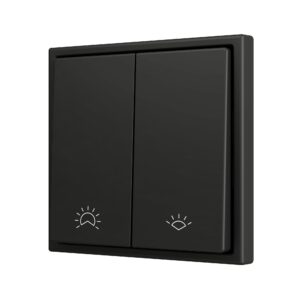 ZS70. Pulsante Soft doppio per 2 ingressi binari 70x70 mm -