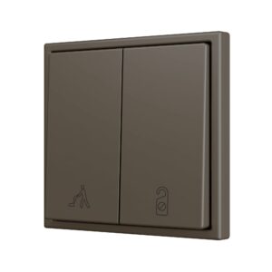 ZS70. Pulsante Soft doppio per 2 ingressi binari 70x70 mm -