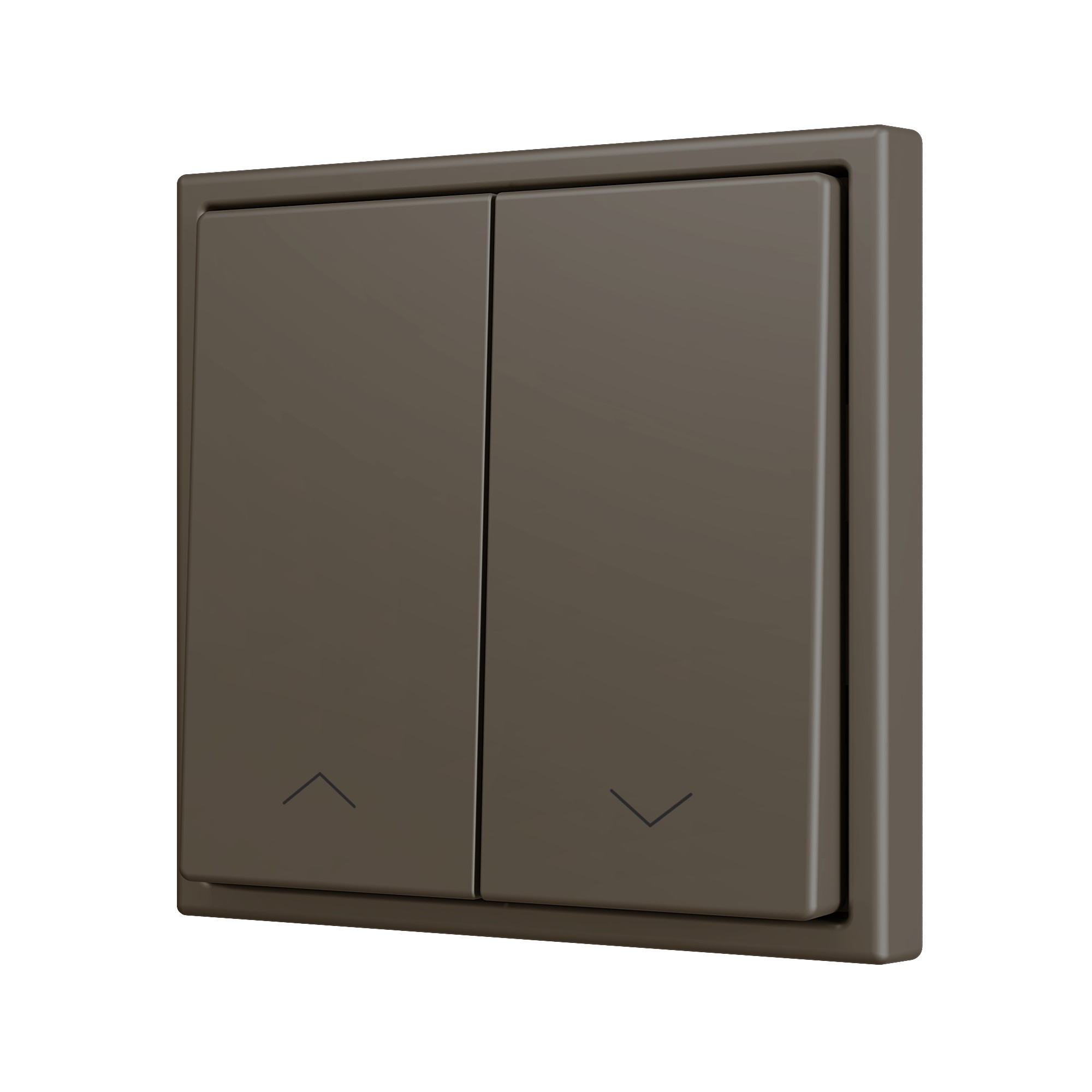 ZS70. Pulsante Soft doppio per 2 ingressi binari 70x70 mm -