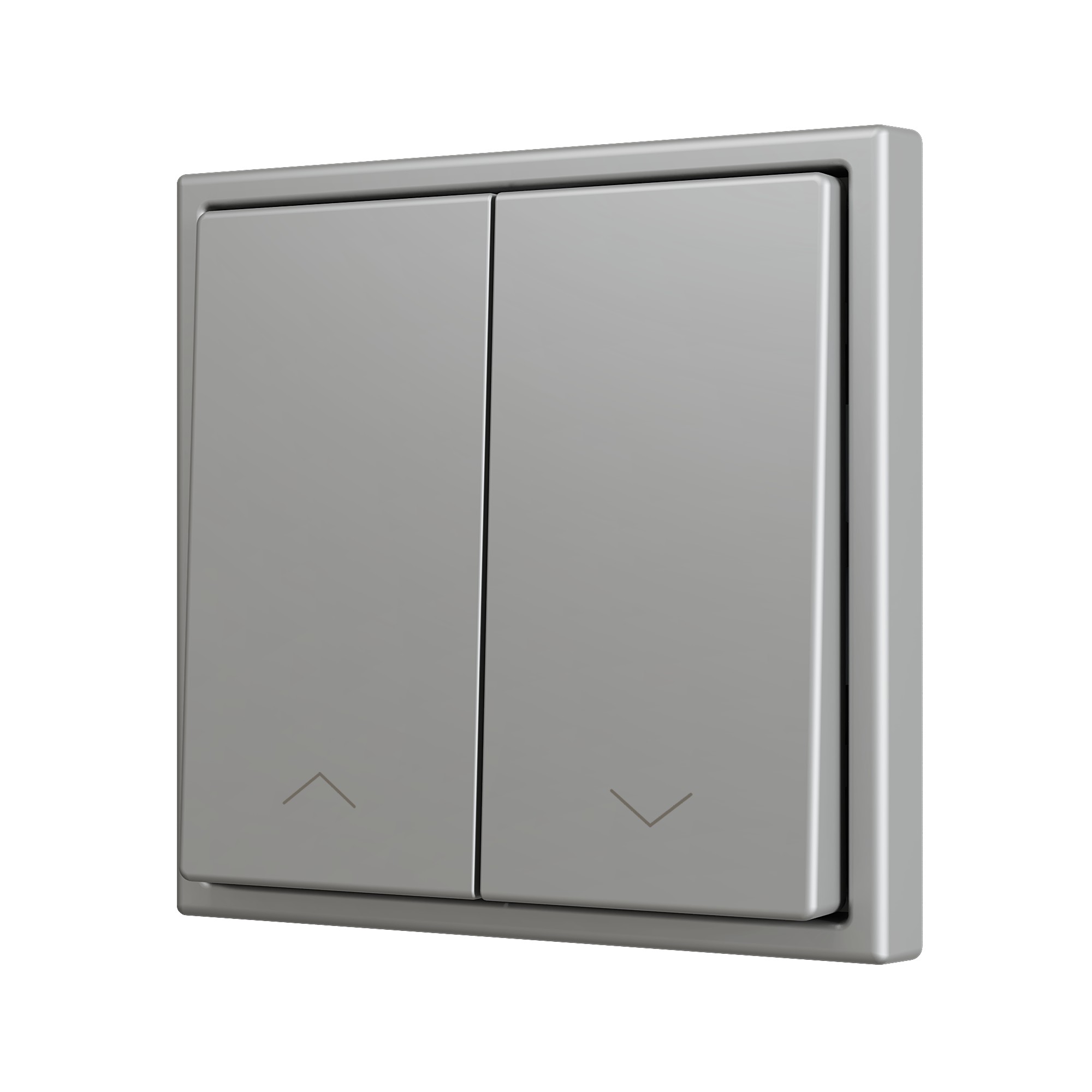 ZS70. Pulsante Soft doppio per 2 ingressi binari 70x70 mm -