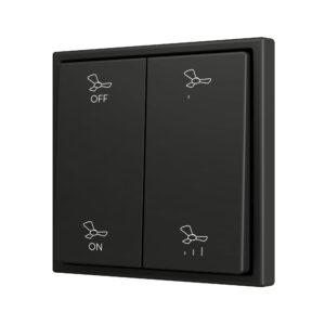 ZS70. Pulsante Soft doppio per 4 ingressi binari 70x70 mm -