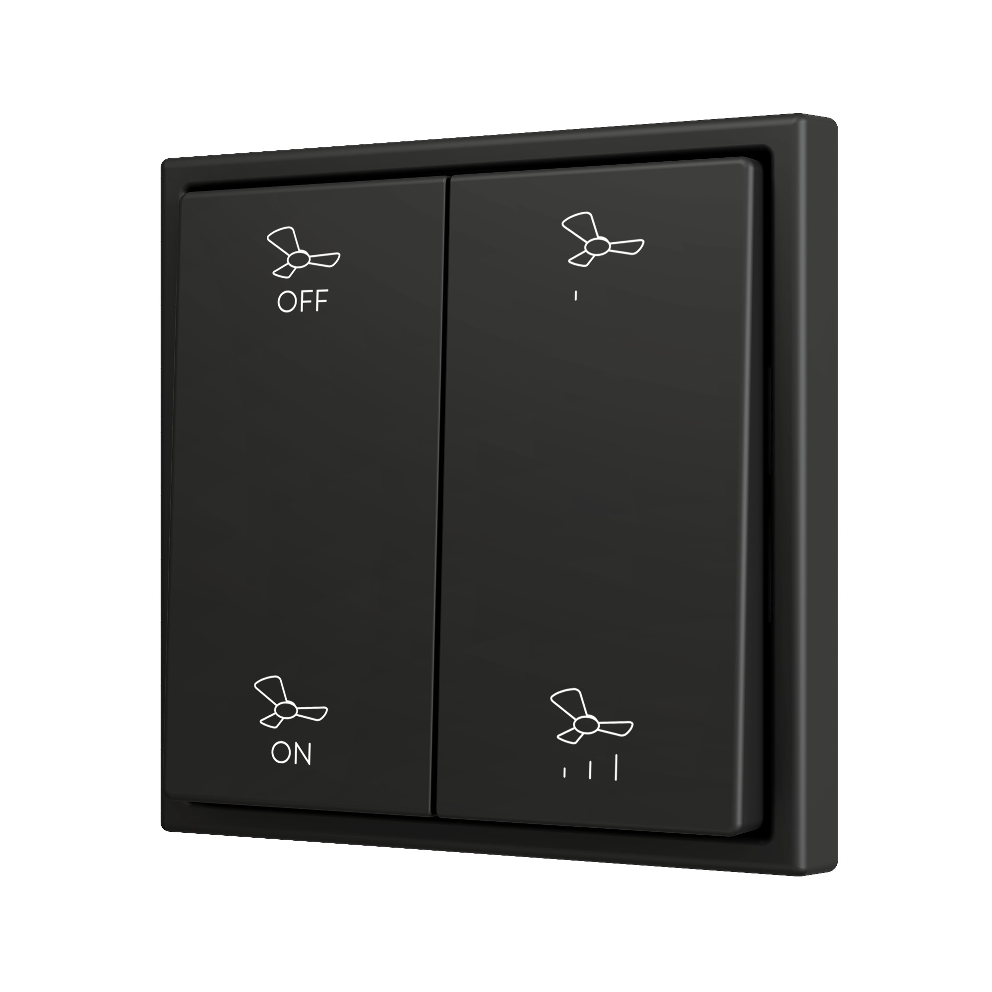 ZS70. Pulsante Soft doppio per 4 ingressi binari 70x70 mm -