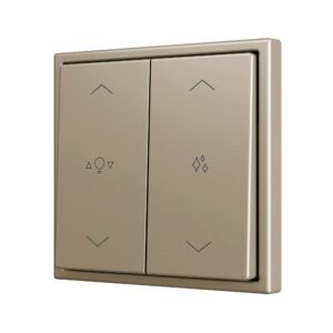 ZS70. Pulsante Soft doppio per 4 ingressi binari 70x70 mm -