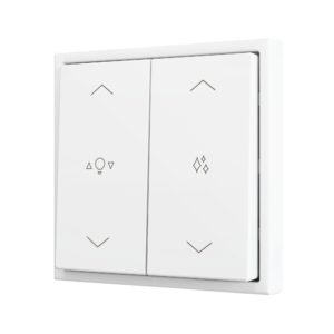 ZS70. Pulsante Soft doppio per 4 ingressi binari 70x70 mm -