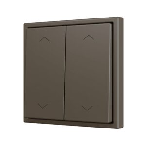 ZS70. Pulsante Soft doppio per 4 ingressi binari 70x70 mm -