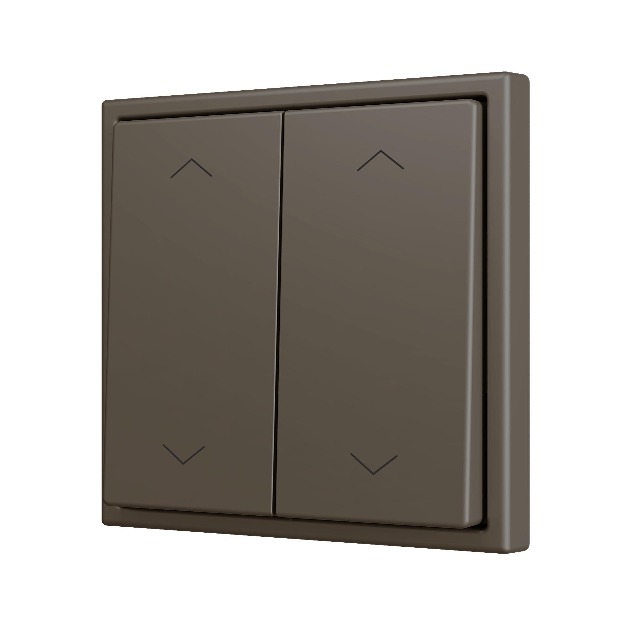 ZS70. Pulsante Soft doppio per 4 ingressi binari 70x70 mm -