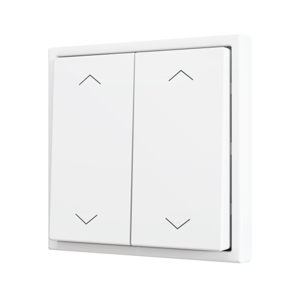 ZS70. Pulsante Soft doppio per 4 ingressi binari 70x70 mm -