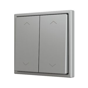 ZS70. Pulsante Soft doppio per 4 ingressi binari 70x70 mm -