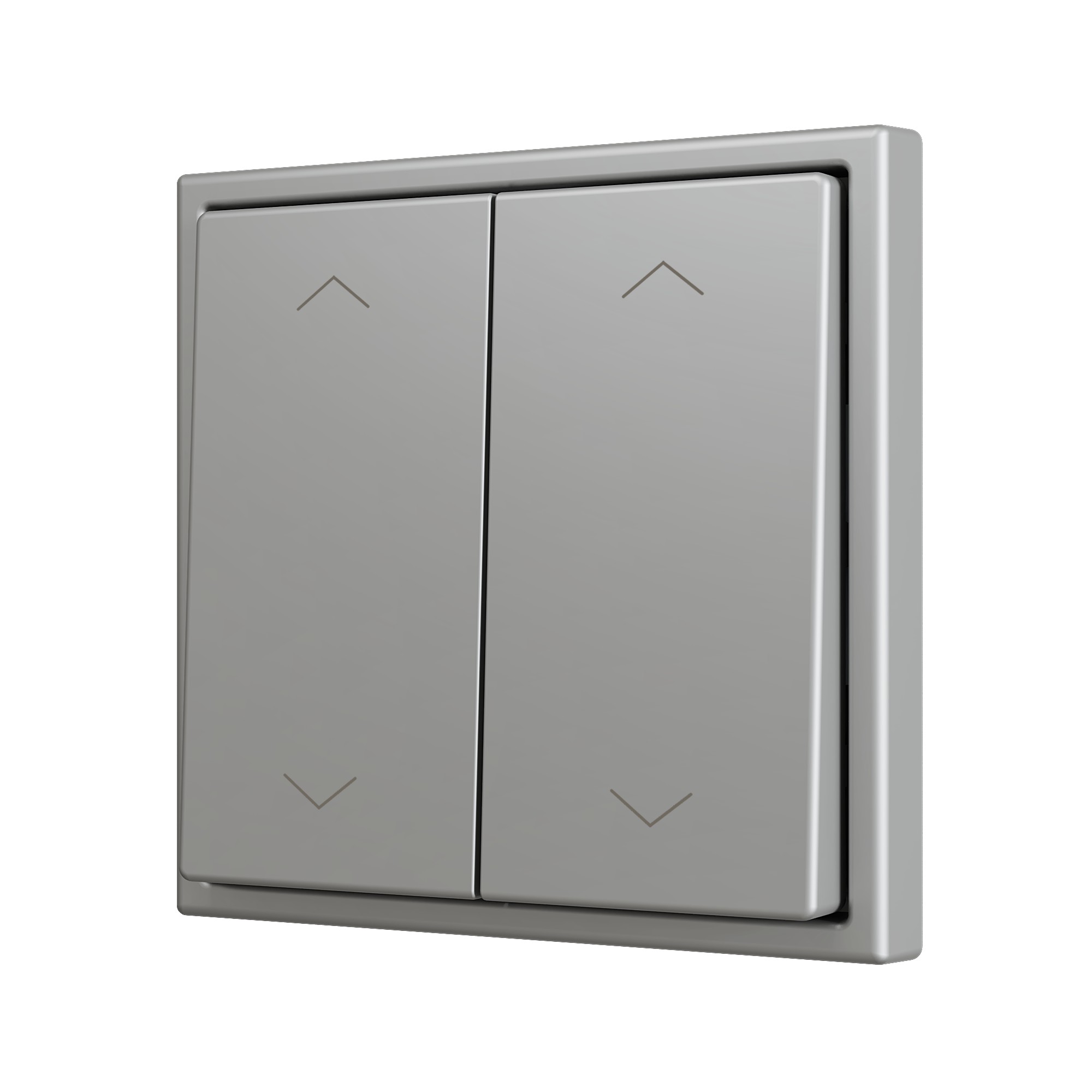 ZS70. Pulsante Soft doppio per 4 ingressi binari 70x70 mm -