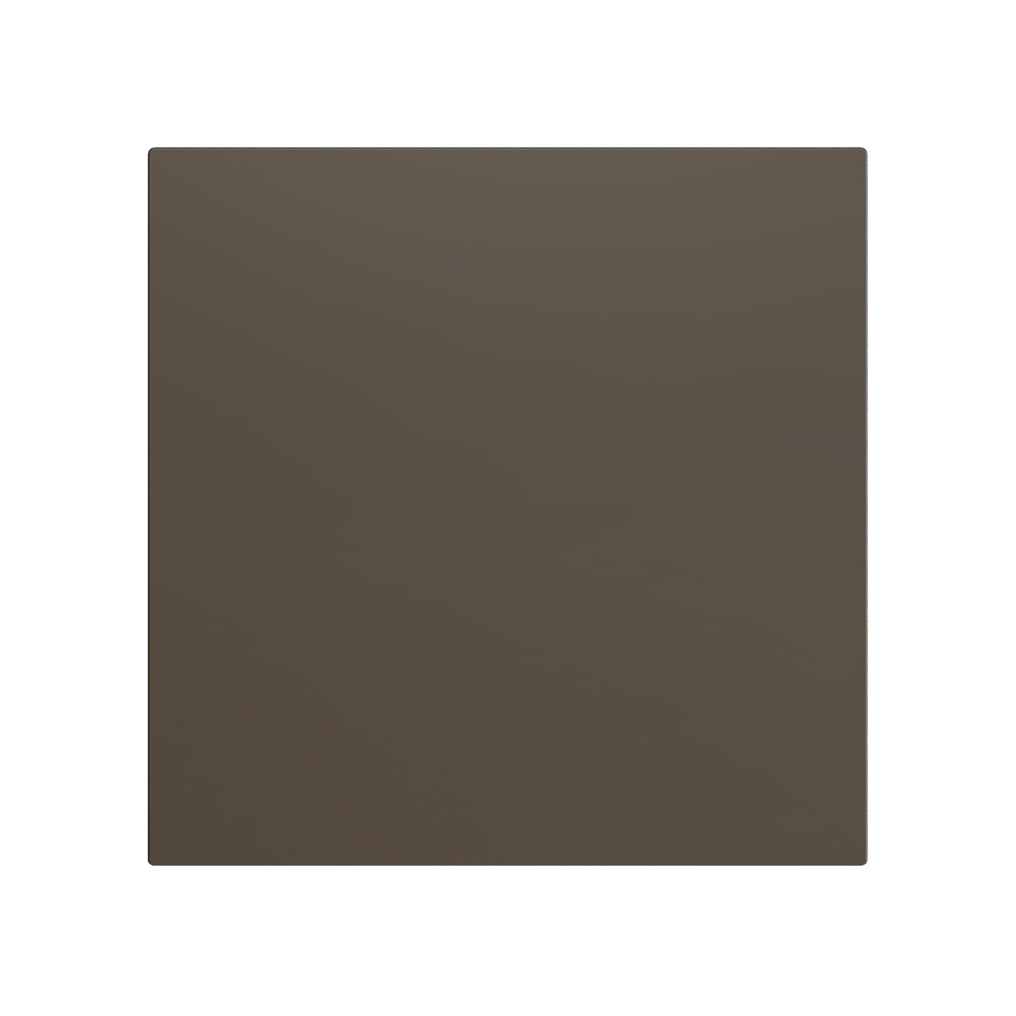 ZS70. Placca cieca 70x70 mm - Moka. Necessaria piastra metal