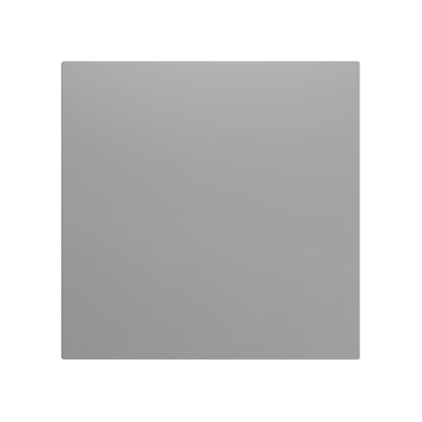 ZS70. Placca cieca 70x70 mm - Argento. Necessaria piastra me