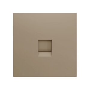 ZS70. Placca per connettore RJ45 70x70 mm - 1 inserto - Cham