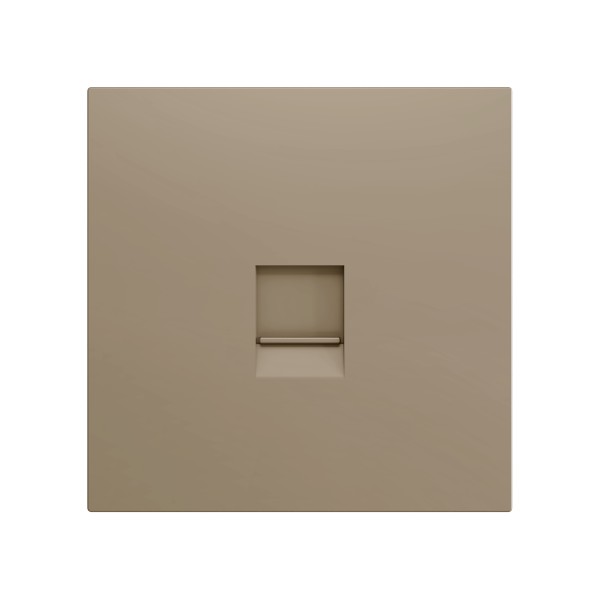 ZS70. Placca per connettore RJ45 70x70 mm - 1 inserto - Cham
