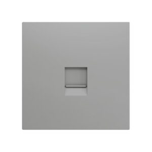 ZS70. Placca per connettore RJ45 70x70 mm - 1 inserto - Arge