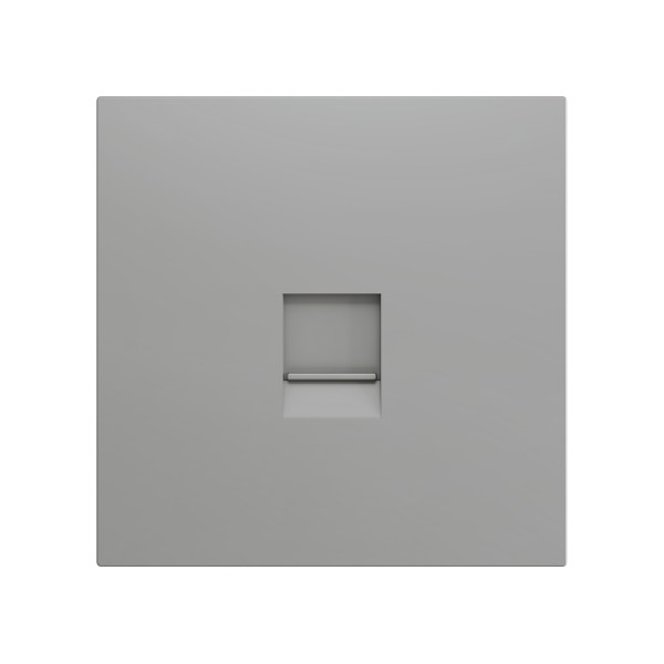 ZS70. Placca per connettore RJ45 70x70 mm - 1 inserto - Arge