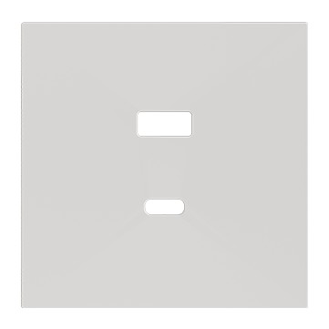ZS70. Placca per caricatore USB doppio C+A 70x70 mm - Bianco