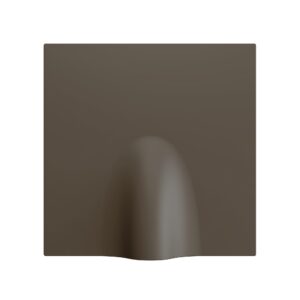 ZS70. Placca uscita cavo 70x70 mm - Moka