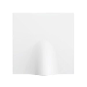 ZS70. Placca uscita cavo 70x70 mm - Bianco opaco