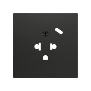 ZS70. Placca per presa euro-americana con USB C 70x70 mm - A