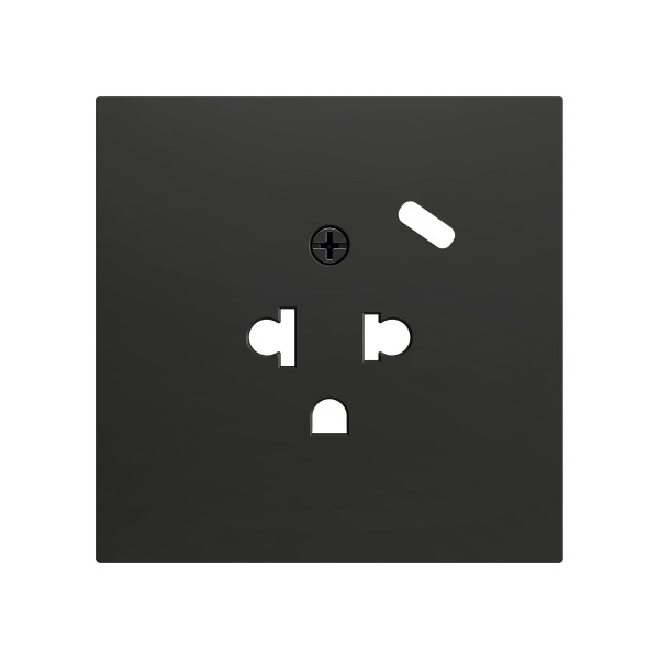 ZS70. Placca per presa euro-americana con USB C 70x70 mm - A