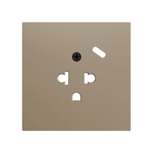 ZS70. Placca per presa euro-americana con USB C 70x70 mm - C