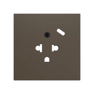 ZS70. Placca per presa euro-americana con USB C 70x70 mm - M