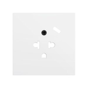 ZS70. Placca per presa euro-americana con USB C 70x70 mm - B