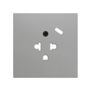 ZS70. Placca per presa euro-americana con USB C 70x70 mm - A